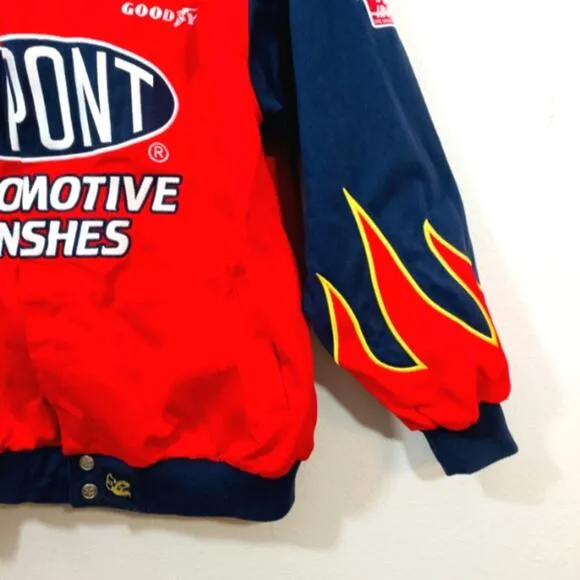 Nascar Jeff Gordon Dupont Motorsports racing patches embroidered jacket XL