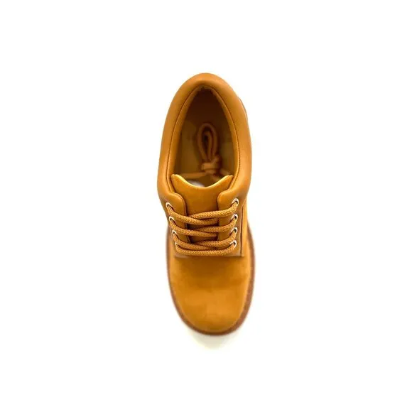 NEW 4CCCCEES womens Leather Plita Cita Heeled Oxford Shoes mustard 253