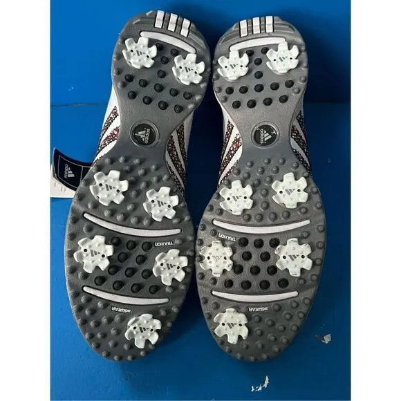 New Adidas Men’s Size 10 Brown and White Leisure and Athletic Golf Shoes 791003