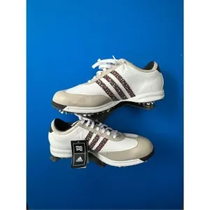 New Adidas Men’s Size 10 Brown and White Leisure and Athletic Golf Shoes 791003