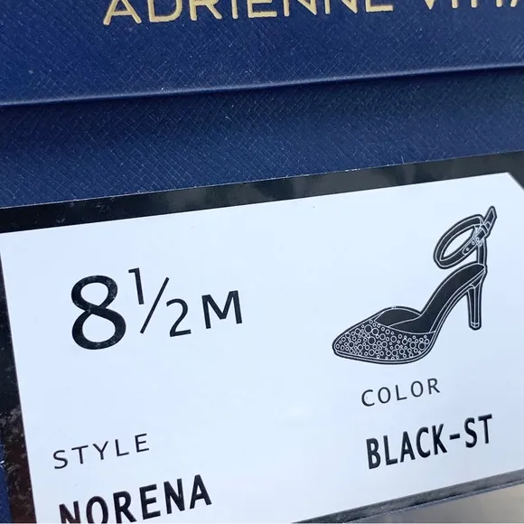 🌸New🌸 Adrienne Vittadini Norenan Embellished Ankle Pump Shoes 8.5