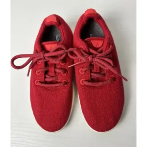 NEW Allbirds Women’s Size 6 Wool Runners 0918 NV1 Red Lace Up Athletic Shoes