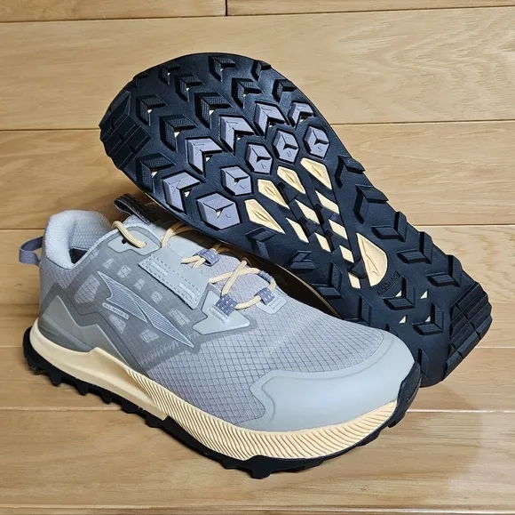 NEW Altra Lone Peak ALL-WTHR Low 2 Trail-Running Shoes Women's Gray Orange
