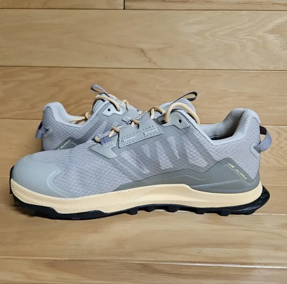 NEW Altra Lone Peak ALL-WTHR Low 2 Trail-Running Shoes Women's Gray Orange
