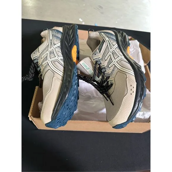 New Asics Gel Venture 9 Feather Grey Birch Trail Running Shoes Sneakers 11