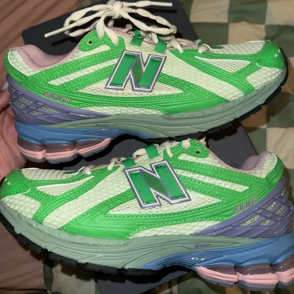 New Balance 1906R in Green and Purple