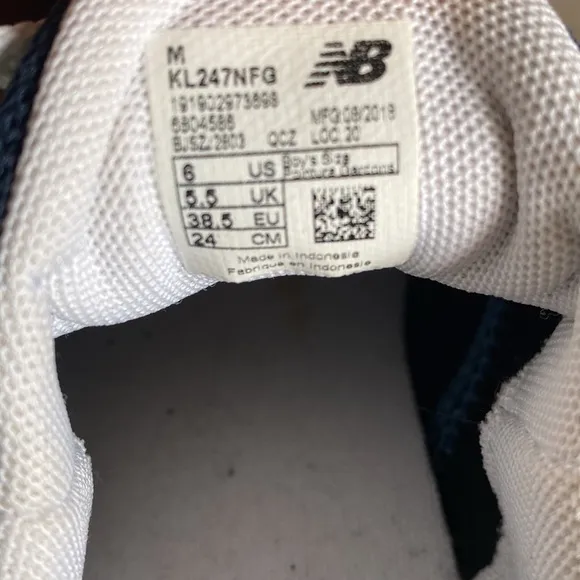 New Balance 247 V2 Light Blue Flame Shoes Men’s 6 Sneaker KL247NFG