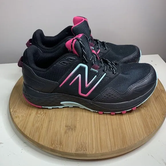 New Balance 410v8 Women’s Trail Running Sneakers Shoes Black WT410LC8 Size 9 B