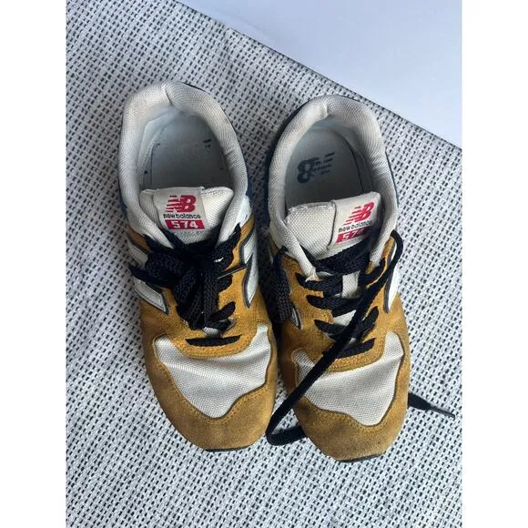 New Balance 574 mustard yellow/blue size 7