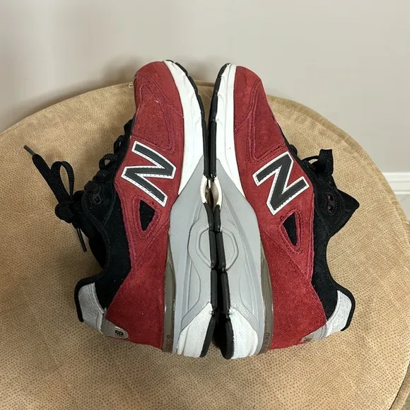 New Balance 990v4 Dark Red KJ990R4G