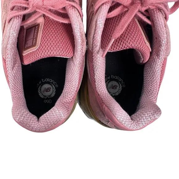 New Balance 990v4 Sneakers Men’s 8 Sunrise Rose Lace Up Shoes M990SR4 READ FLAWS