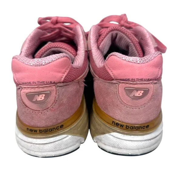New Balance 990v4 Sneakers Men’s 8 Sunrise Rose Lace Up Shoes M990SR4 READ FLAWS
