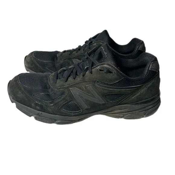 New Balance 990V4 Triple Black Made in USA Running Shoes M990BB4 Men’s Size 13 D