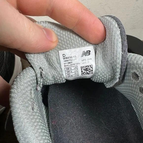 New Balance 990v6 Grey Black Shoes Sneakers‎ Women’s Size 8.5