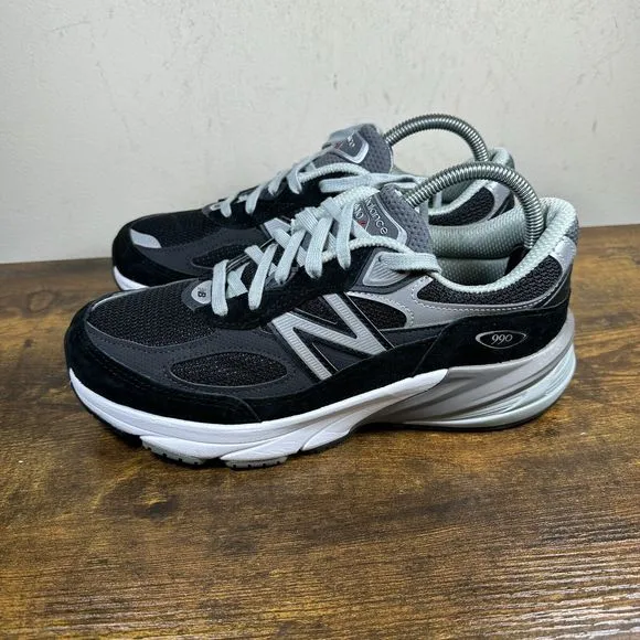 New Balance 990v6 Grey Black Shoes Sneakers‎ Women’s Size 8.5
