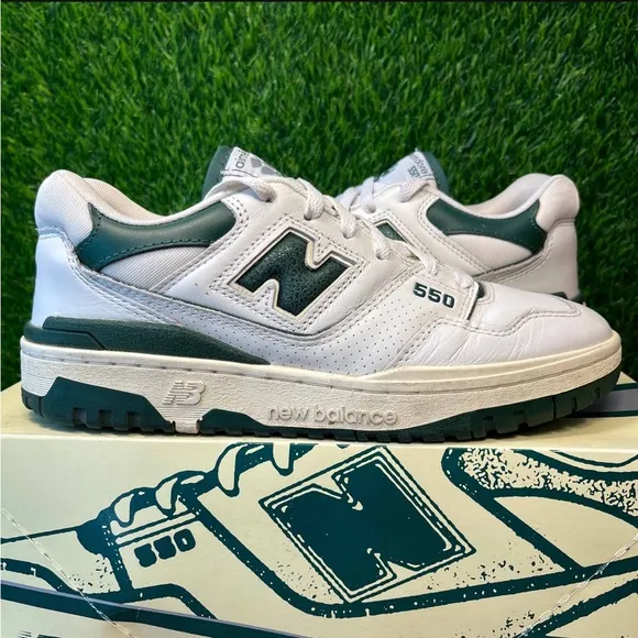 New Balance Aimé Leon Dore x 550 Evergreen White Green