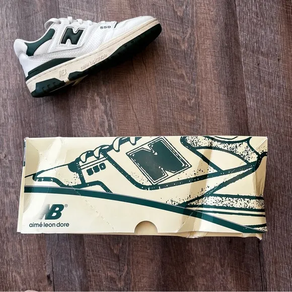 New Balance Aimé Leon Dore x 550 Evergreen White Green