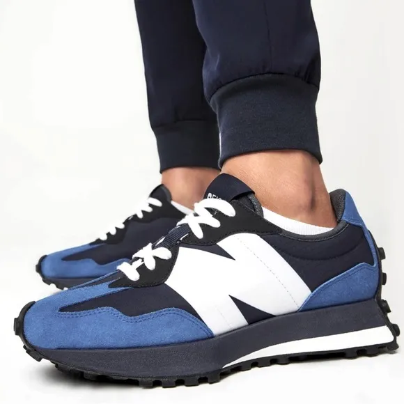 New Balance FIGS 327 Blue and White Limited Edition Unisex Sneakers