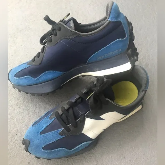 New Balance FIGS 327 Blue and White Limited Edition Unisex Sneakers