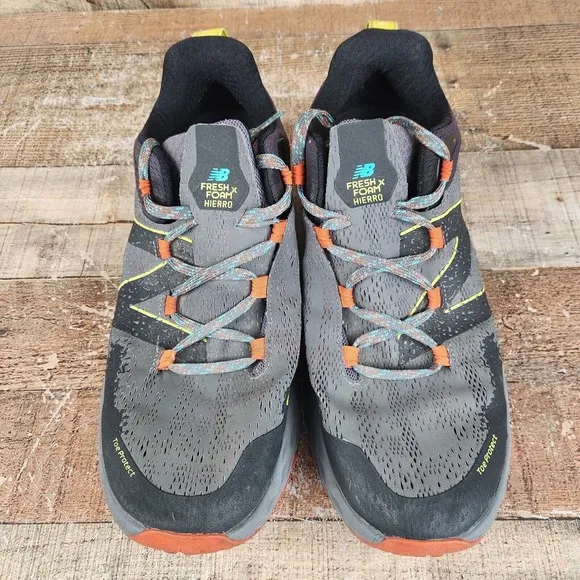 New Balance Fresh Foam Hierro v5 Men's Sz 12.5 Gray Athletic Trail Running Shoes