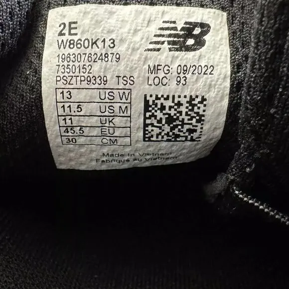 New Balance Fresh Foam X 860v13 Running Shoes Unisex Sizes Wide 2E Women’s Men's