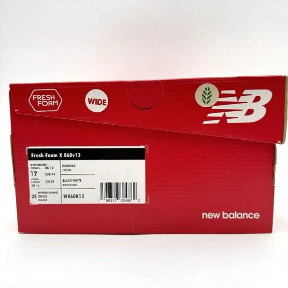 New Balance Fresh Foam X 860v13 Running Shoes Unisex Sizes Wide 2E Women’s Men's