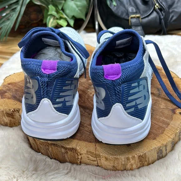 New‎ Balance Fuel Cell Impulse White, Navy Blue, and a bit of Purple women’s 7.5