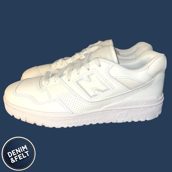 New Balance Men’s 550 All Triple White B550WWW Shoe/Sneaker | NEW/NIB 🩶👟