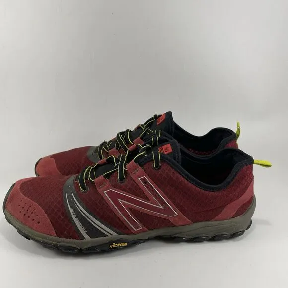New Balance Minimus 20 V2 Trail Running Shoes Mens Size 8 Red Burgundy Vibram