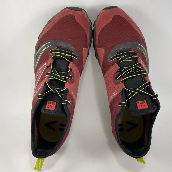New Balance Minimus 20 V2 Trail Running Shoes Mens Size 8 Red Burgundy Vibram