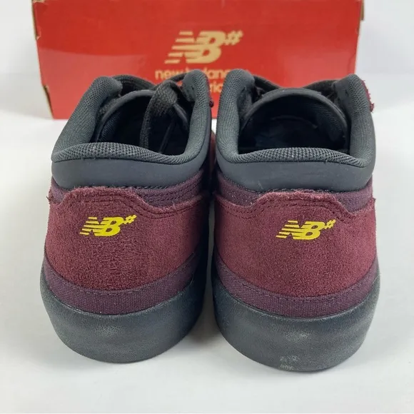 NEW BALANCE Numeric Franky Villani 417 Low NB Burgundy Shoes Sz Women 8 Men 6.5