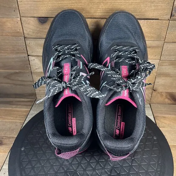 New Balance T410 Womens Size 9 Black Pink Teal Sneaker Trail Running Shoes