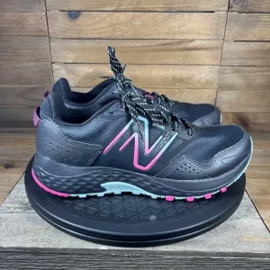 New Balance T410 Womens Size 9 Black Pink Teal Sneaker Trail Running Shoes
