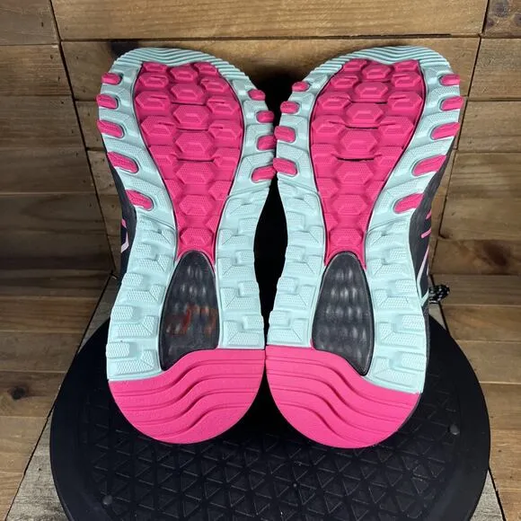 New Balance T410 Womens Size 9 Black Pink Teal Sneaker Trail Running Shoes