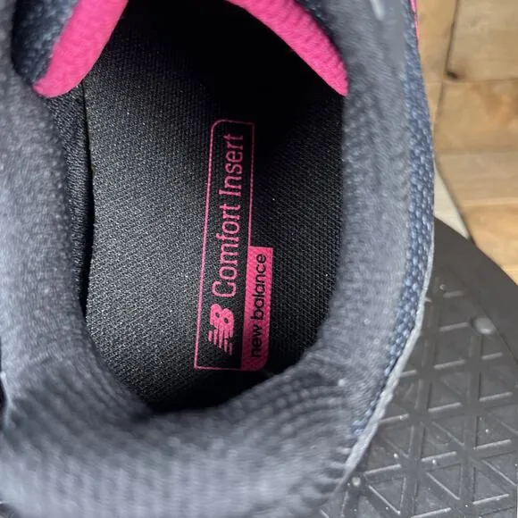 New Balance T410 Womens Size 9 Black Pink Teal Sneaker Trail Running Shoes
