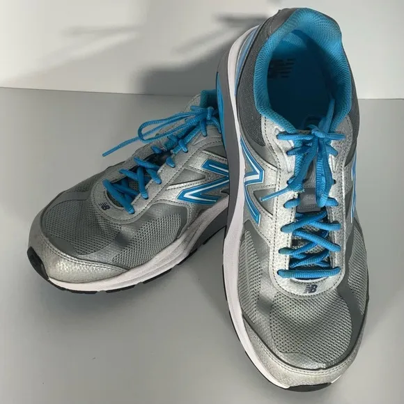New Balance Tennis Shoes 1540v3 Running Shoes Silver &amp; Polaris Made in USA Sz 12