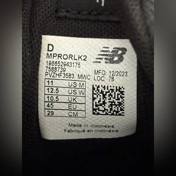 New Balance Unisex DynaSoft Running Shoes Mens 11 Womens 12.5 EU 45 MPRORLK2