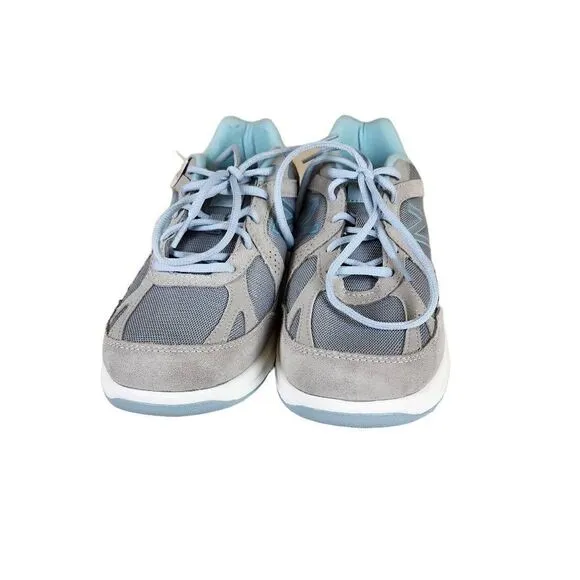 New Balance- Women’s 877 Mesh Comfort Walking Shoes Grey &amp; Blue, Size 8.5 WIDE