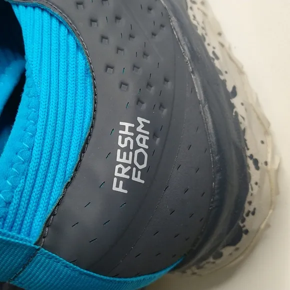 New Balance Women's Fresh Foam Hierro v3 Trail Shoes Grey with Blue