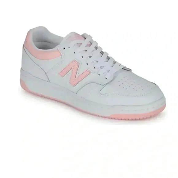 New Balance Women's White Pink Trainers Tennis Shoes NIB Women’s Size 7