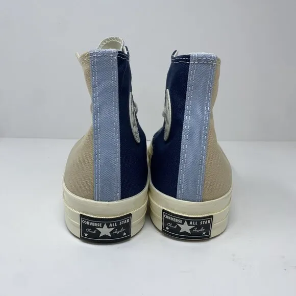 New Converse Chuck 70 Hi Tri-Panel Navy Oat Milk Ocean Unisex Shoes A05659C 4-15