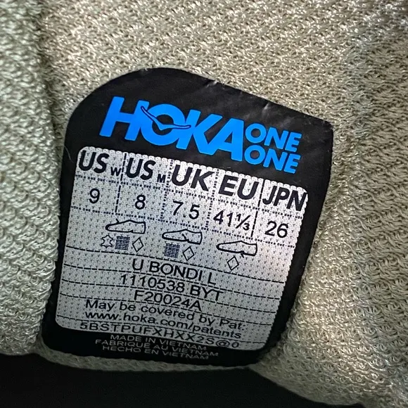 New Hoka One One Bondi L Barley Oat Womens 9 Athletic Shoes