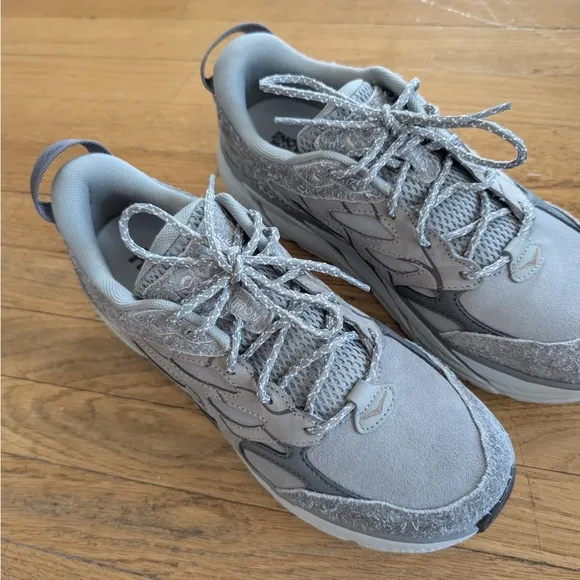 NEW! Hoka One One Men's L Suede Galactic Grey 1150910/GTL Men’s 11 Women’s 12