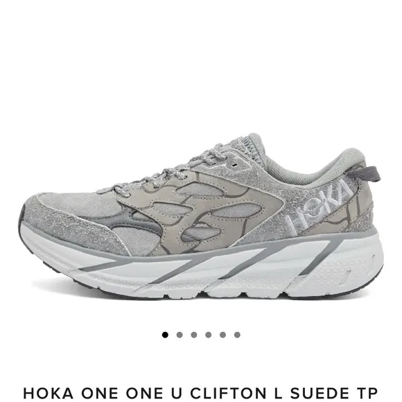 NEW! Hoka One One Men's L Suede Galactic Grey 1150910/GTL Men’s 11 Women’s 12