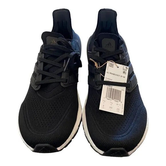 NEW in Box ADIDAS Women's Ultraboost 21 W Black White Running Shoes Sneakers 8 9