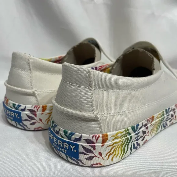 NEW in box Mens size 13 Sperry Striper TG Twin Gore shoes rainbow pride LQBTQ
