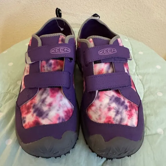 NEW KEEN Kids' Purple Tie-Dye Speed Hound Bike Tread Shoes Size 6