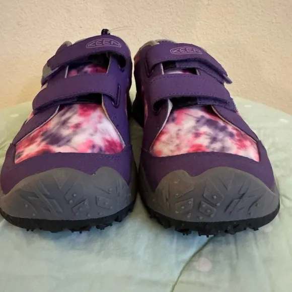 NEW KEEN Kids' Purple Tie-Dye Speed Hound Bike Tread Shoes Size 6