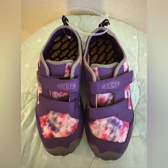 NEW KEEN Kids' Purple Tie-Dye Speed Hound Bike Tread Shoes Size 6