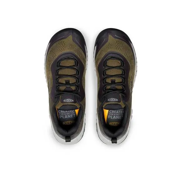 NEW KEEN men's nxis speed hiking shoes in military olive/ombre